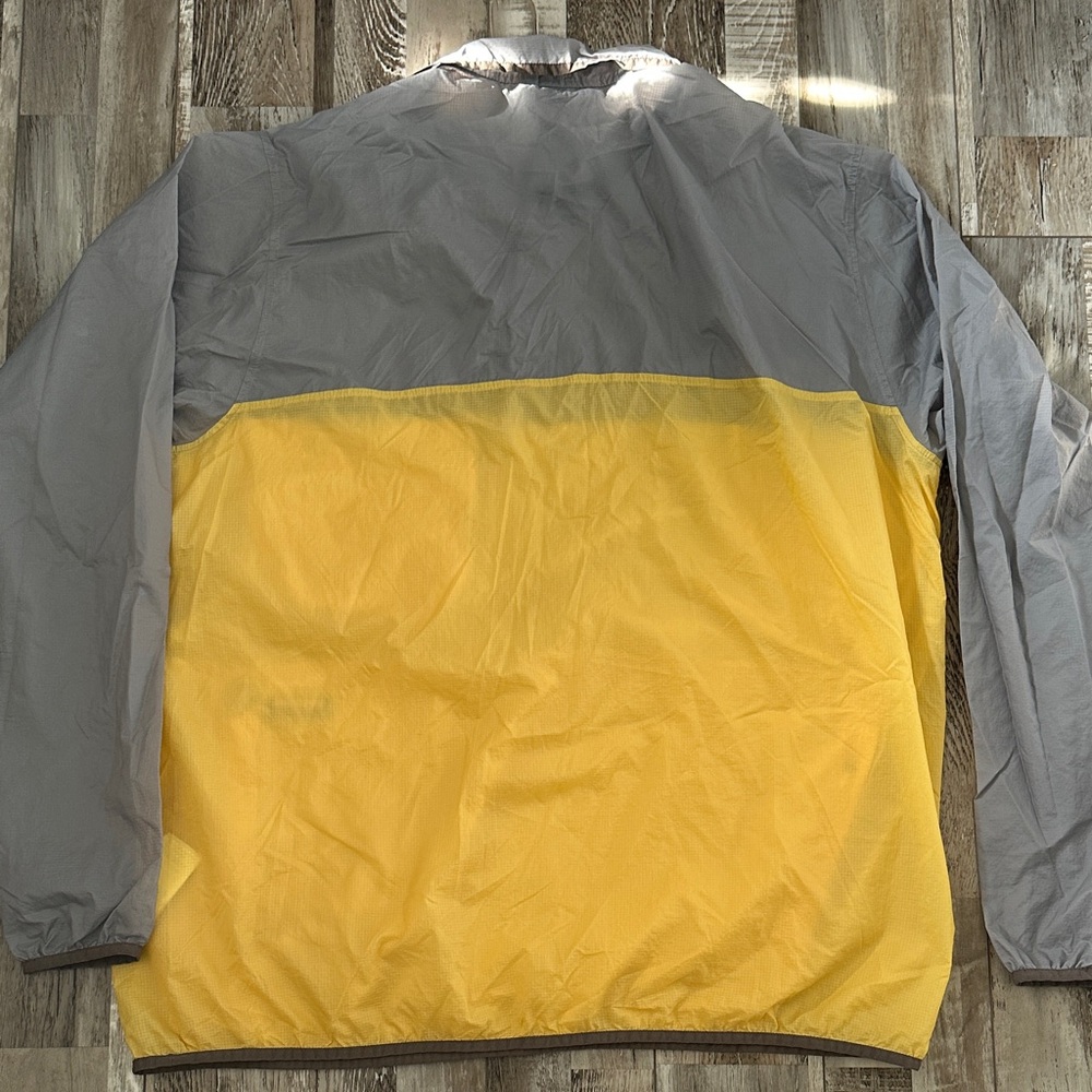 Patagonia Gray and Yellow Houdini Snap Pullover Nylon Windbreaker - Picture 11 of 11